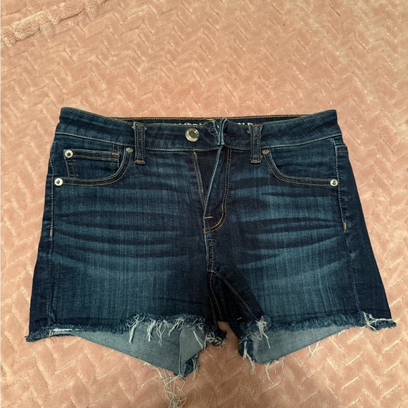 American Eagle Outfitters Pants - American Eagle Outfitters Blue Jean Shorts with Frayed Hem